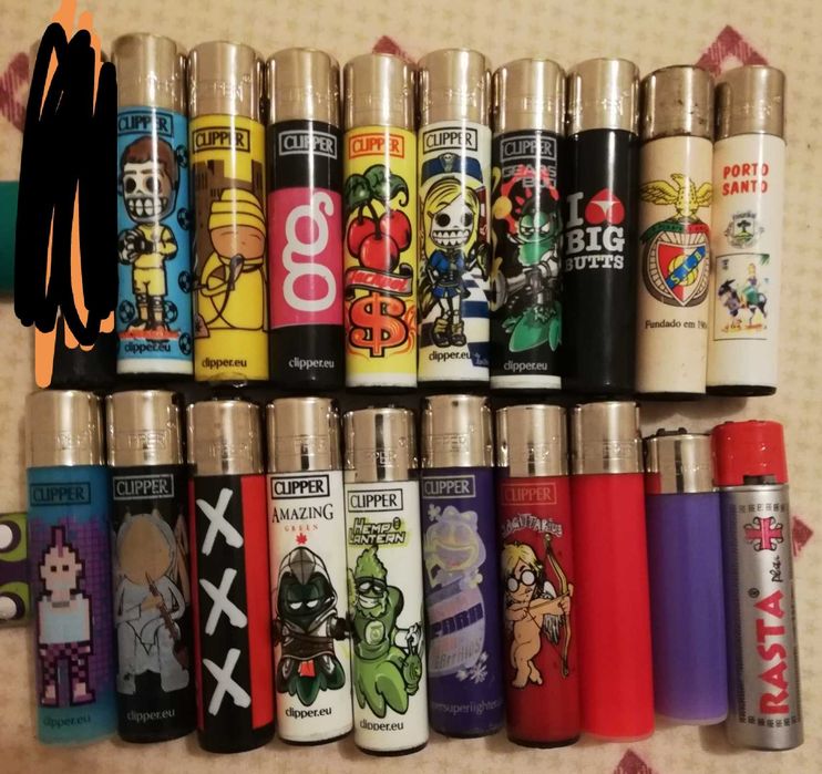 Diversos isqueiros clippers zippo etc