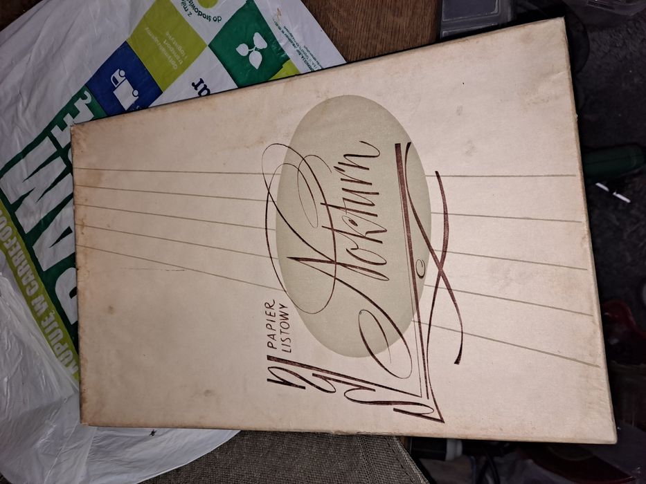 Papier listów Nokturn,koperty PRL