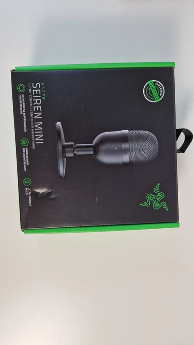 Microfone Razer Seiren Mini USB condensador — como novo na caixa