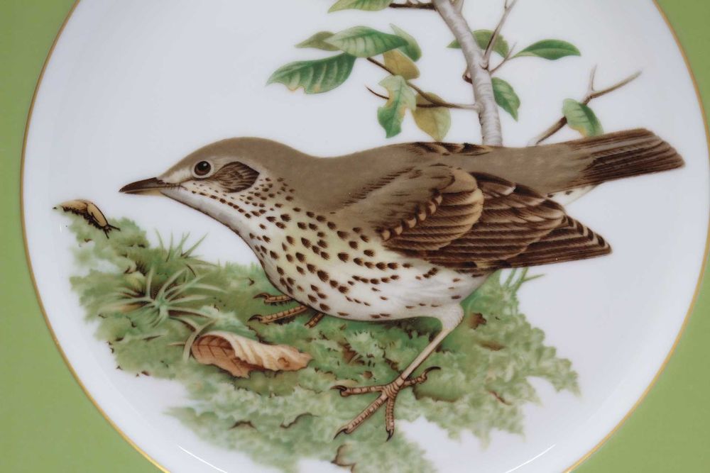 Prato Coleção Aves de Caça Nº 3 Tordo Comum Edição Limitada 1986/87