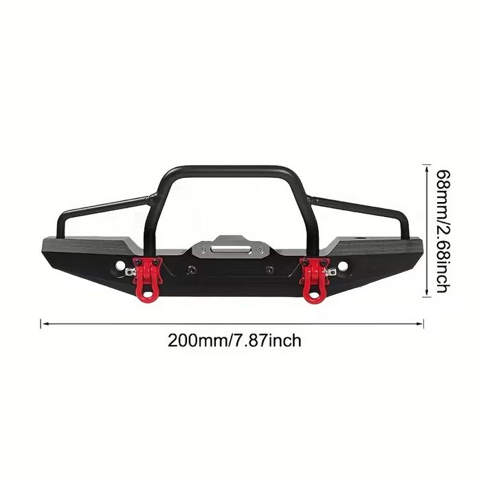 Металевий передній бампер 1/10 для rc Traxxas TRX-4 / Axial SCX10 II