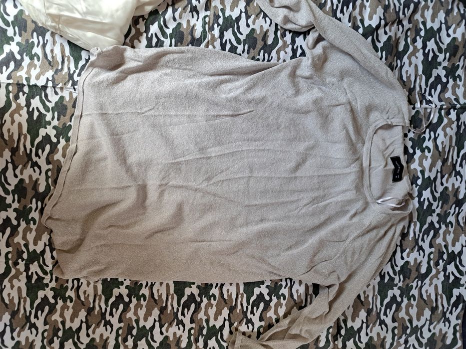 Bluzka ciążowa srebrna