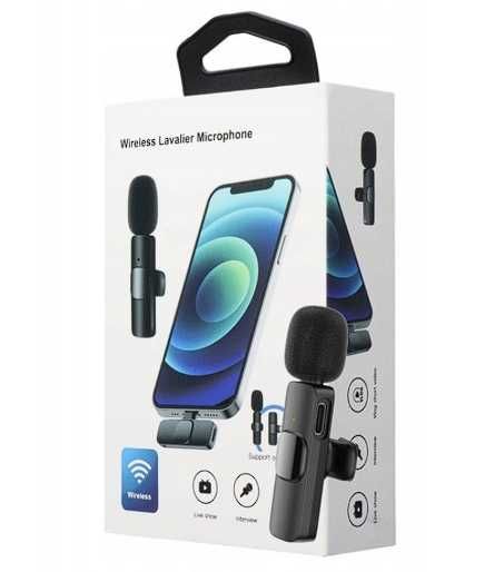 ZESTAW MIKROFON bezprzewodowy krawatowy USB-C