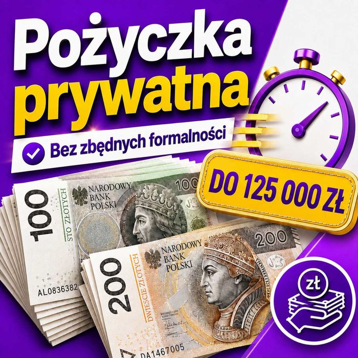 Prywatne pożyczki bez sprawdzania BIK do 150000zł