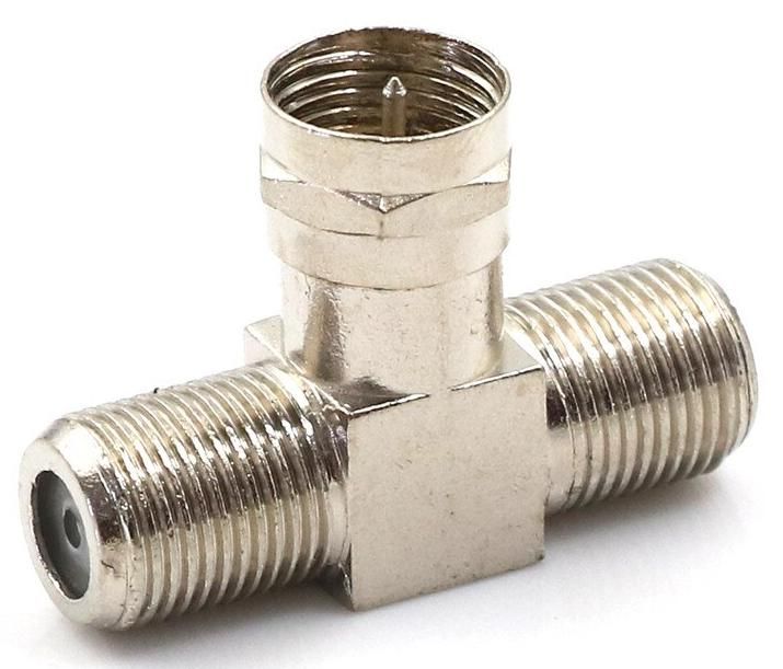 Triplex Coaxial Splitter RF Connector (NEW and PACKAGED)64286197340929122