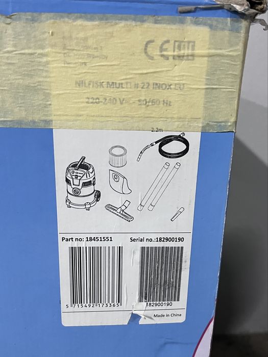 Aspirador Industrial de Água e Pó NILFISK MULTI II INOX 1200W