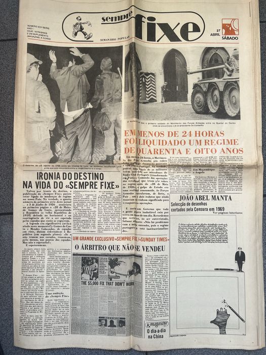 JORNAL HISTÓRICO 25 ABRIL - Sempre fixe 27 Abril - Queda do Regime