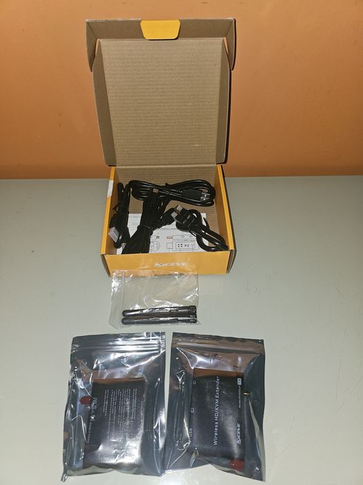 Transmissor e receptor HDMI KVM sem fio, alcance de 200 m, 1080P 60Hz