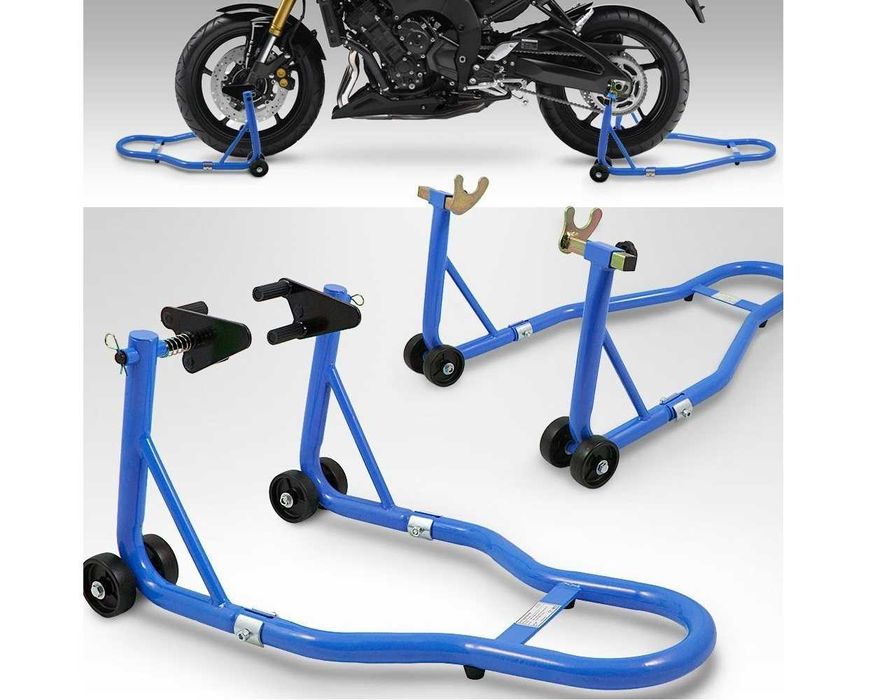 STOJAK/ PODNOŚNIK remontowy postojowy do motocykla zestaw przód / tył