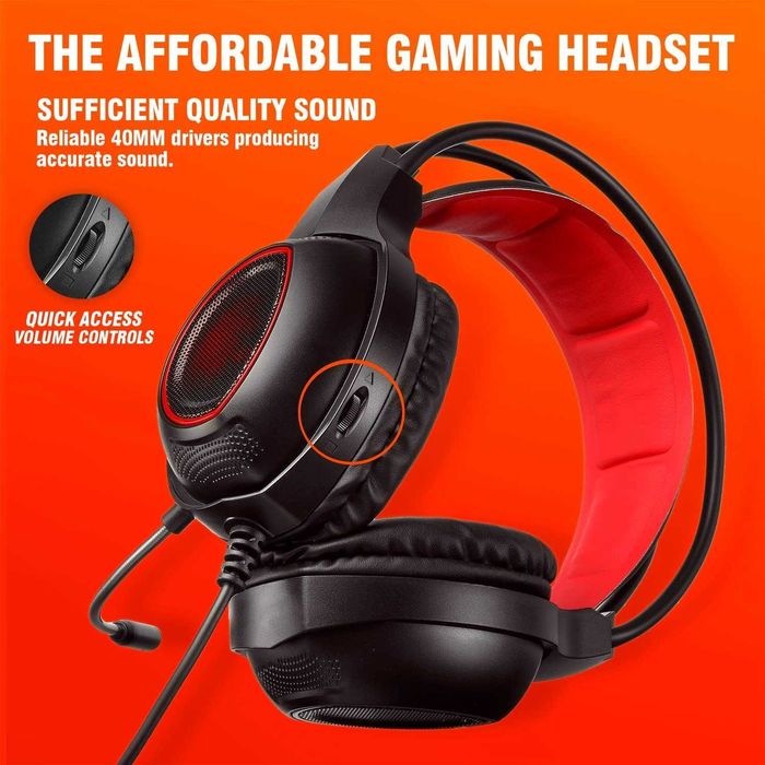 Lycander LGH904 Słuchawki Nauszne LED RGB Xbox Nintendo PS4 PS5   AUX