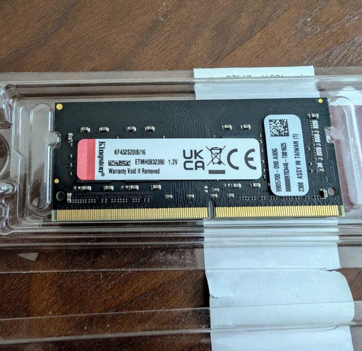 Оперативна пам'ять Kingston Fury SODIMM DDR4-3200 16384 MB PC4-25600