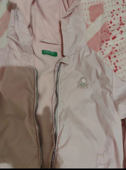 Casaco Benetton Rosa (5-6 anos)