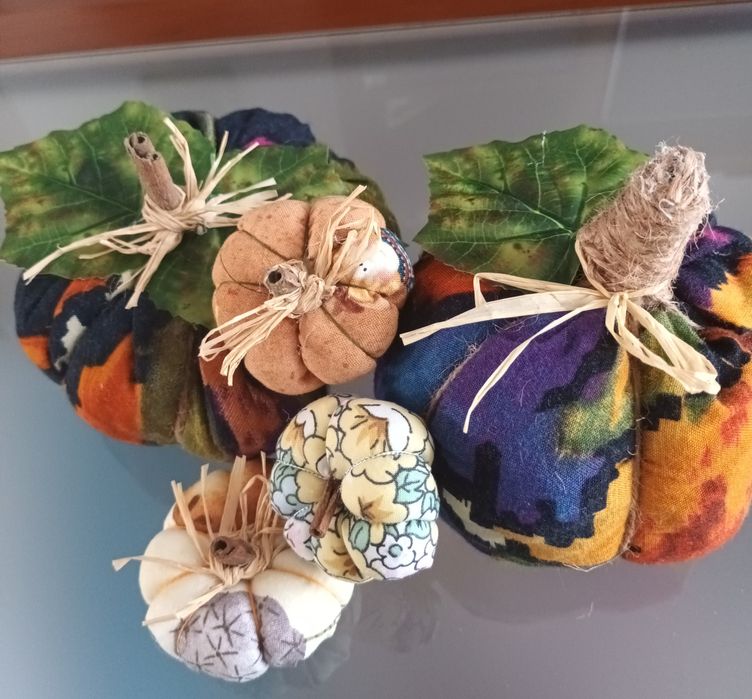 Conjunto de 5 abóboras