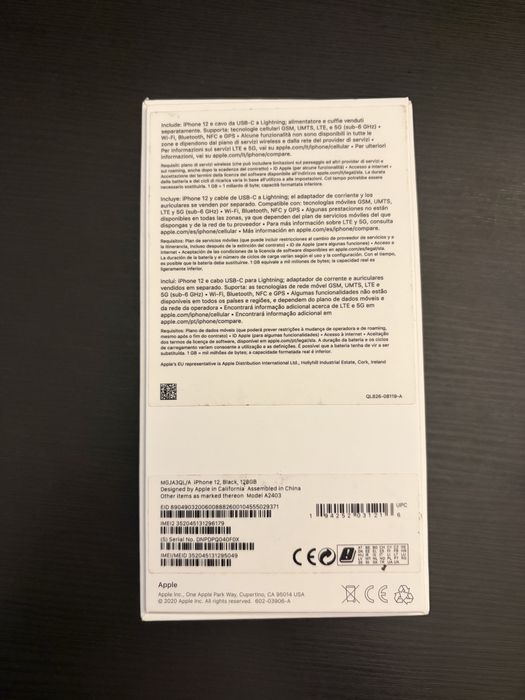 Iphone 12 preto 128gb