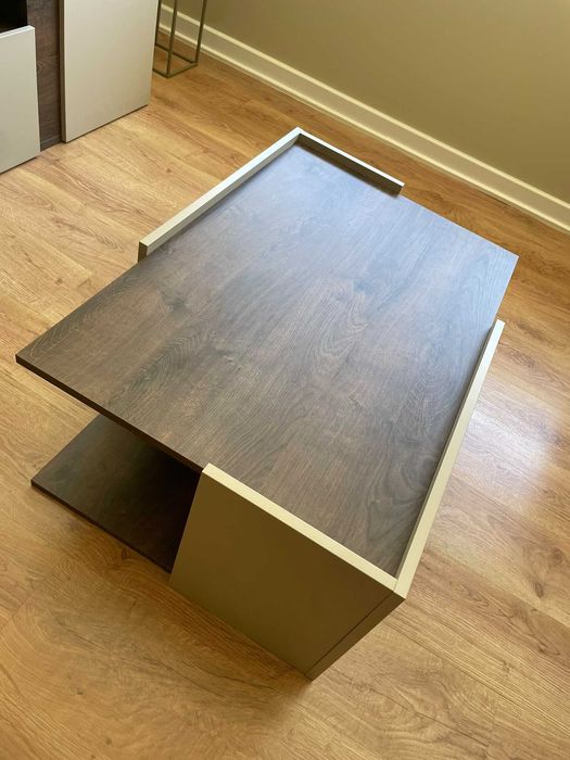 Conjunto Completo de Sala | Sofá-Cama + Mesa + 4 Cadeiras + Móvel TV