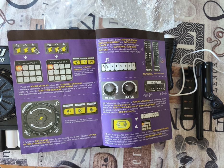 Mesa DJ infantil multifunções