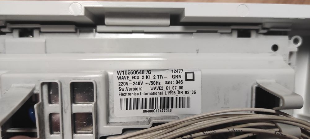 Painel eletrônico completo Máquina de lavar roupa Whirlpool Awoc 7102