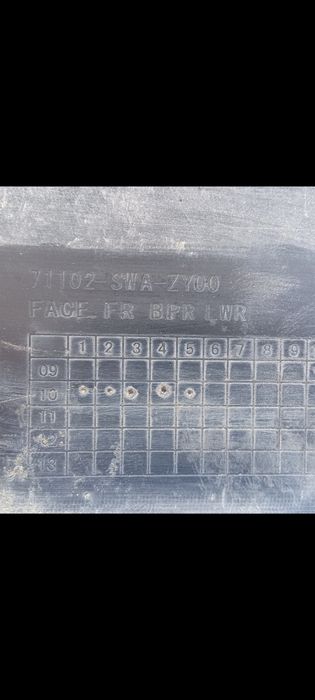 Avental de parachoques Honda CR-V de 2010