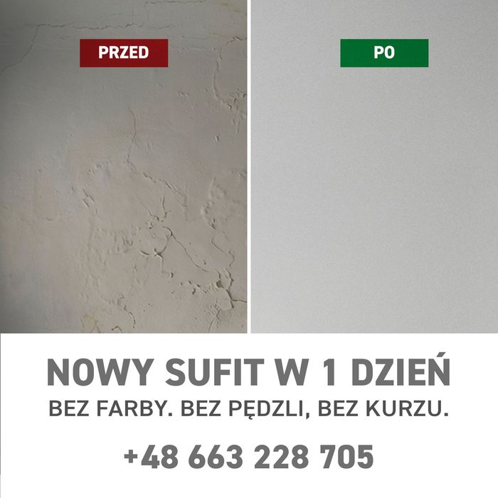 Sufit napinany – nowy sufit w 1 dzień | Szczecin