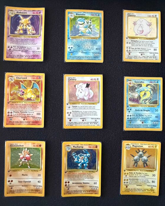 Pokémon Base Set Português 1ª Edição - Coleção Completa - 30 anos - 102 Cartas