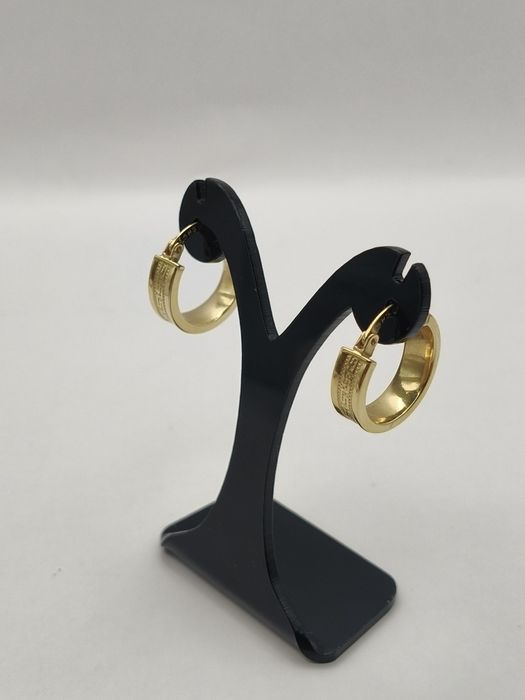 Złote Kolczyki Wzór Grecki Pr.585 Nowe Zapraszamy