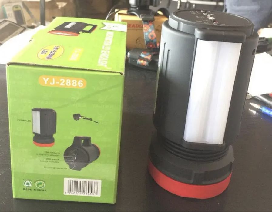 Ліхтар лампа прожектор акумуляторний Yajia YJ-2886 фонарь фонарик