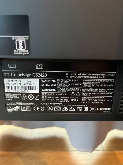 EIZO ColorEdge CS2420 stan idealny, przepracowane 494 GWARANCJA!