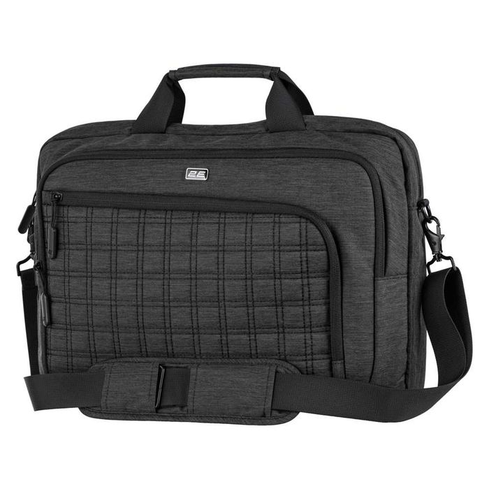 Сумка для ноутбука, 2E CrossSquares 16", нейлон, чорна,-19,9%
