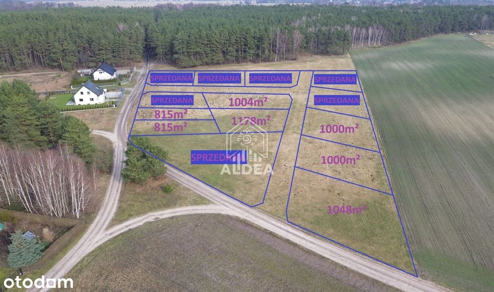 Działki Budowlane 19km od Bydgoszczy