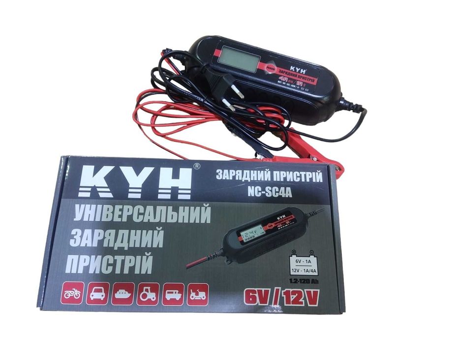 Зарядное устройство Зарядний пристрій АКБ 6V/12V с LCD дисплеем