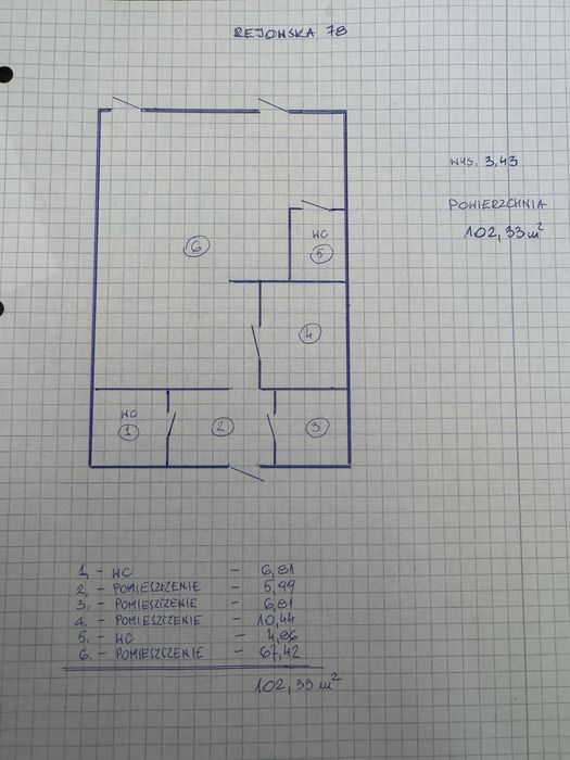 LOKAL UŻYTKOWY  102m²  ul.Rejowska 78