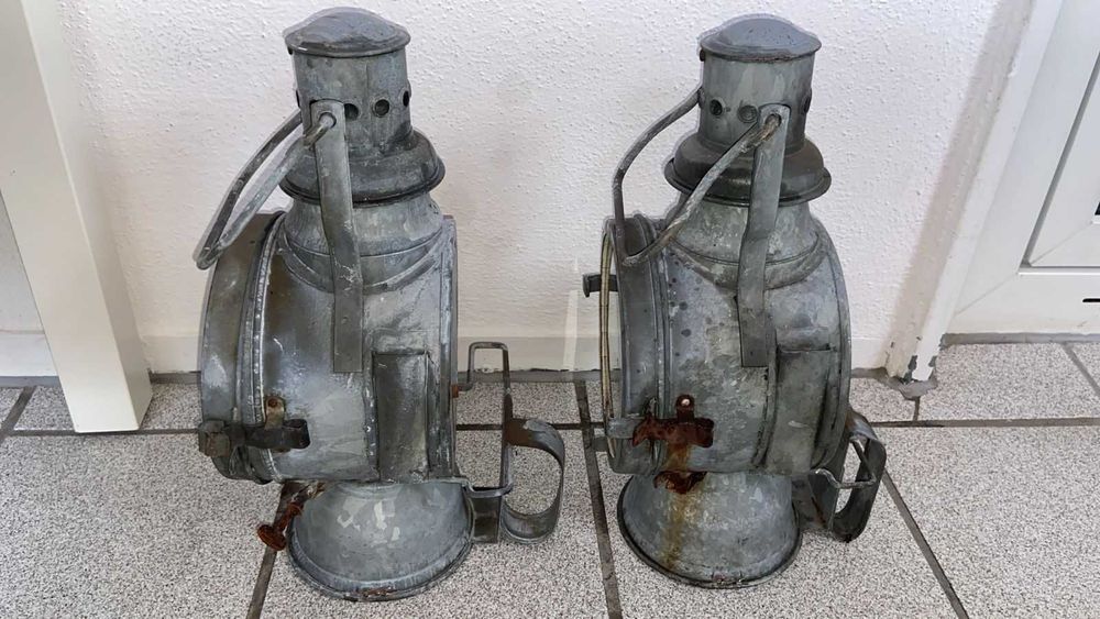 2 старых ЖД фонаря Германия (Дойчрейхсбан)