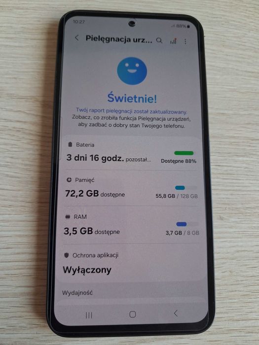 Telefon Samsung A54 5G 8/128 gb Android 16 Uszkodzony SM-A546B/DS A 54