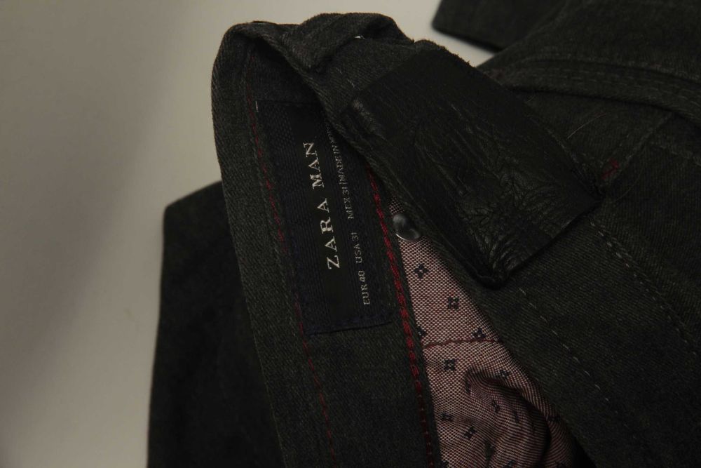 ZARA рр 31 брюки из хлопка подстреленные
