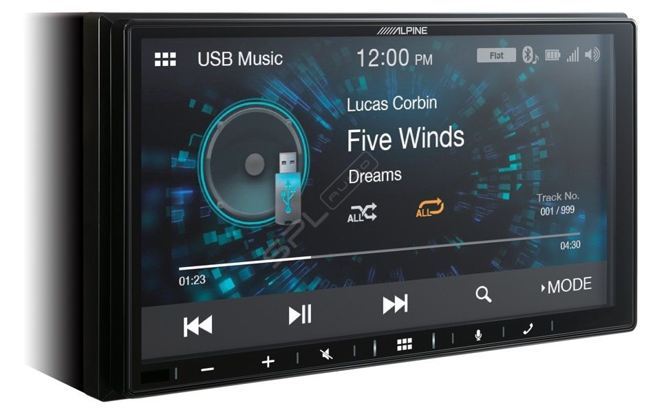 Автомагнитола Alpine iLX-W650BT та 4-канальный усилитель Alpine KTA-45