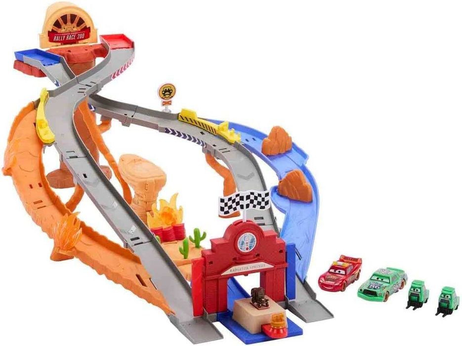 Трек Дісней Тачки Рятувальна Гоночна Траса Disney Pixar Cars Lightning Rescue Road Raceway Mattel JFL57