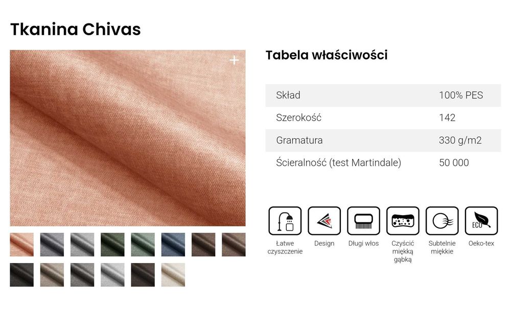 Nowa sofa tapicerowana Izka - Różne kolory - Gwarancja producenta