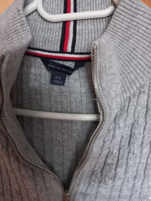 Kardigan szary Tommy Hilfiger