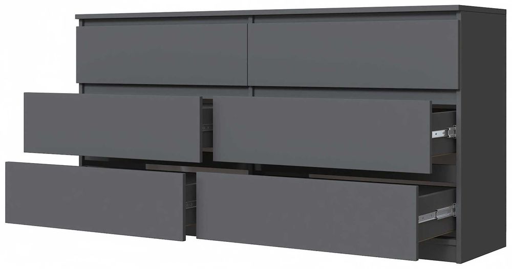 Не дорогі Комоди різних кольорів  телескопічні направляючі без ручок