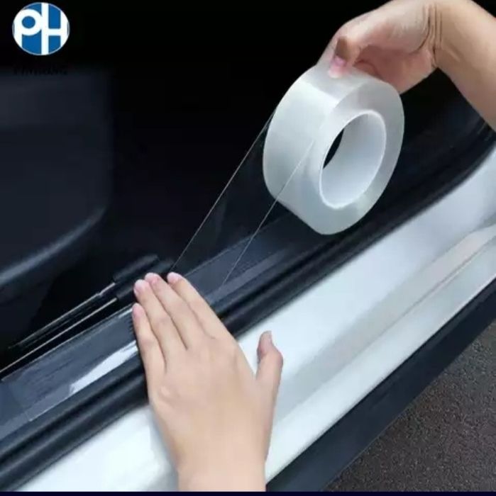 Захисна поліуретанова стрічка, самоклеюча  ,для захисту порогів , авто