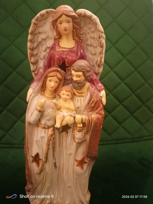 Home&you Anioł Rodzina Święta 30*14cm Świecznik Lampion Figurka