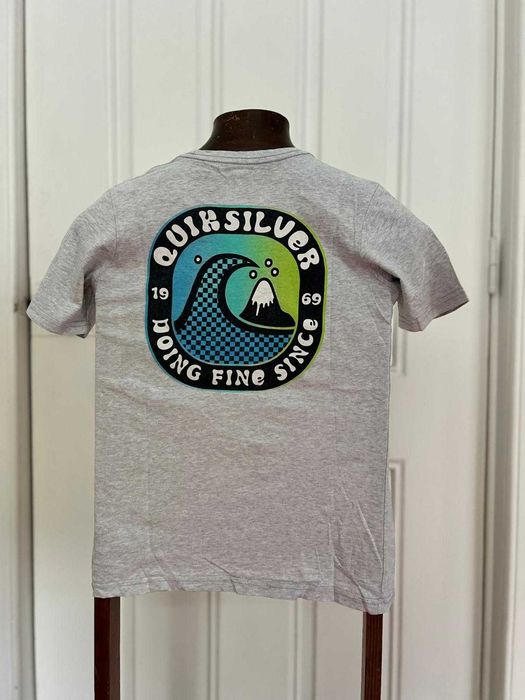 Várias t-shirts Quicksilver, Billabong e Element, tamanho 12