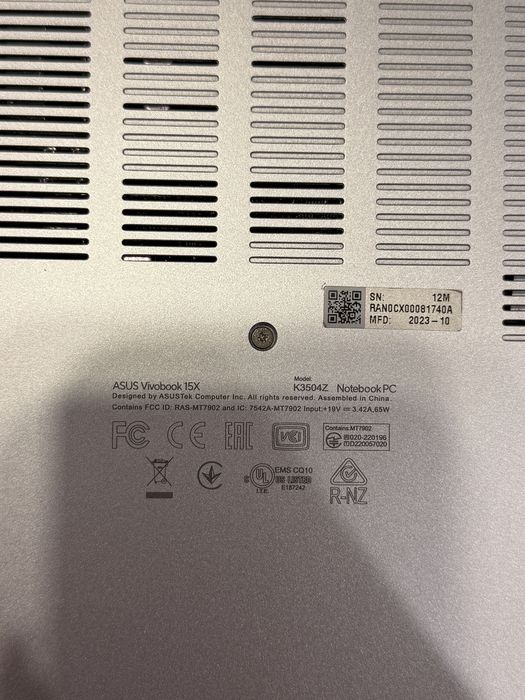 ASUS Vivobook 15 K3504ZA — i5 / 16 ГБ / 1 ТБ SSD