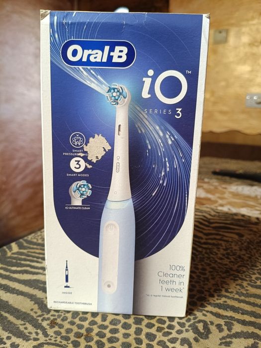 Нова електрична зубна щітка oral-b io series 3 від braun