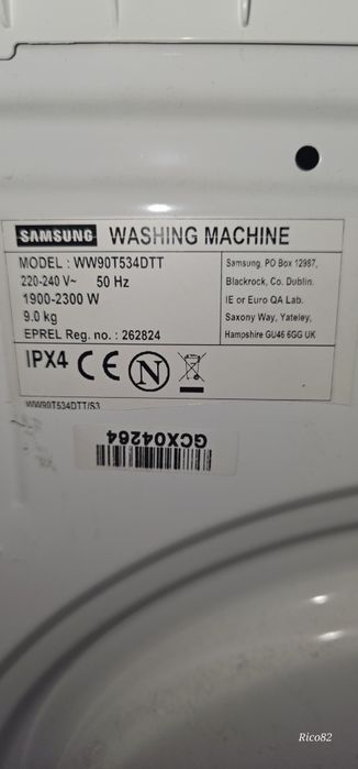 Samsung WW90T534DTT Części