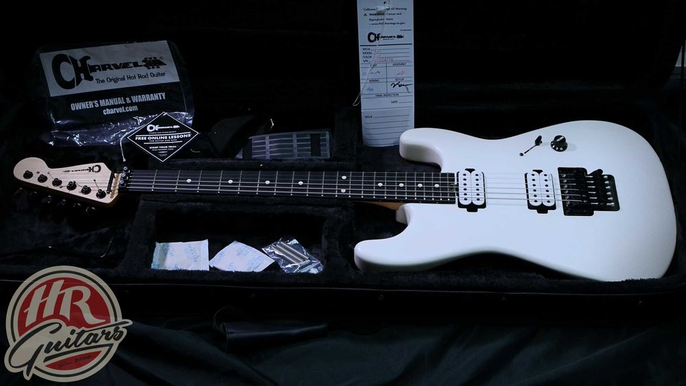 Charvel Jim Root Pro-Mod San Dimas Style 1 HH FR Satin White, gitara elektryczna