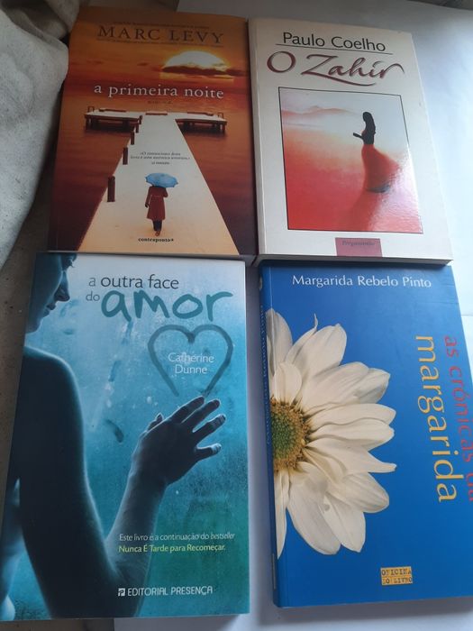 18 livros das fotos.novos.3€ cada.entrega Cartaxo ou envio Ctt.