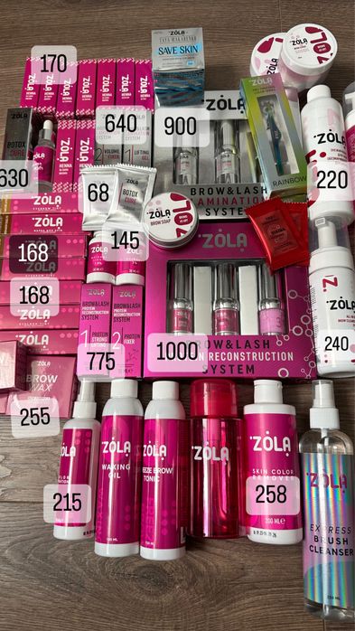 Фарба для брів та вій, окісник, хна Зола(Zola)