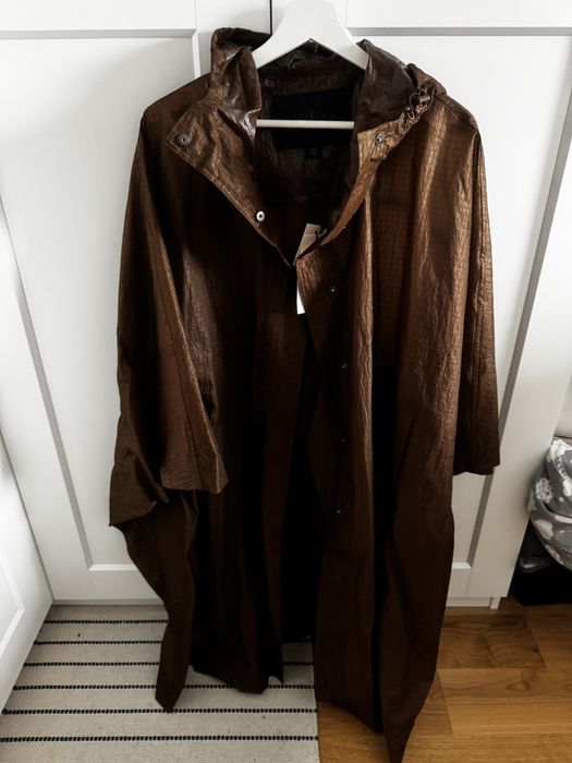 Peleryna przeciwdeszczowa zara plaszcz brazowy