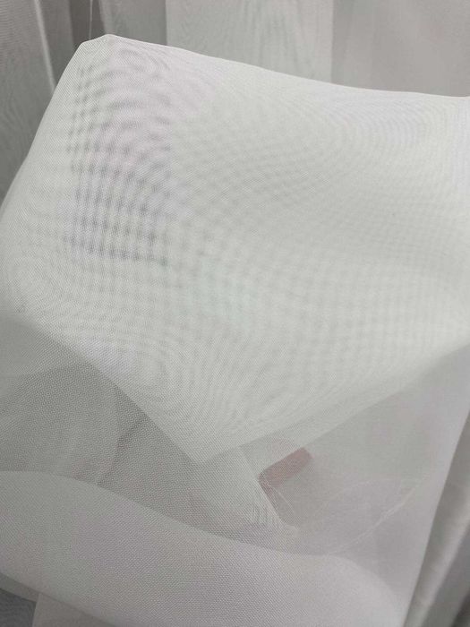 Тюль база, білий базовий шифон, тюль вуаль білий, біла тюль недорого